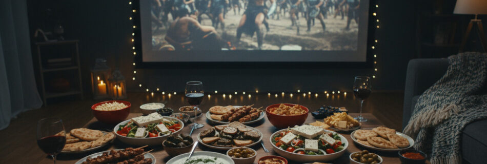 Greek Feast for Epic Movie Nights: Mezethes and Blockbusters